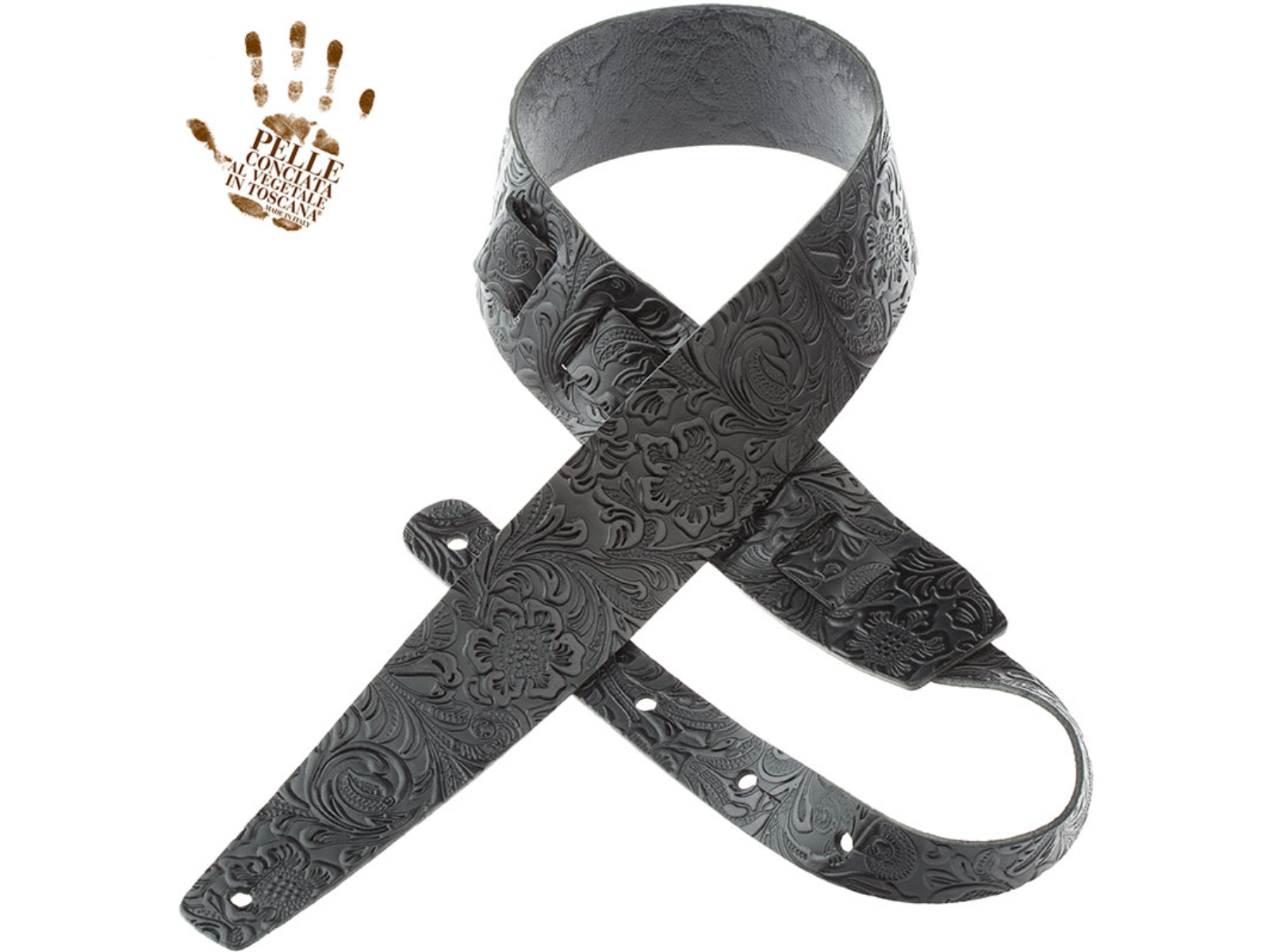 Holes HC Embossed Flores Black 6 cm (-10%) by Bargains