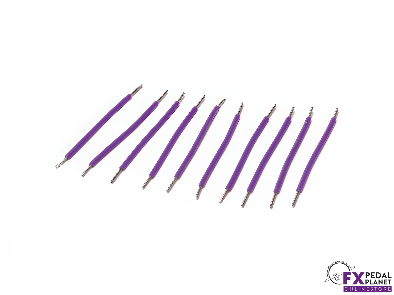 Pre Cut & Stripped Purple Wire 1.5" by CopperSound Pedals DIY
