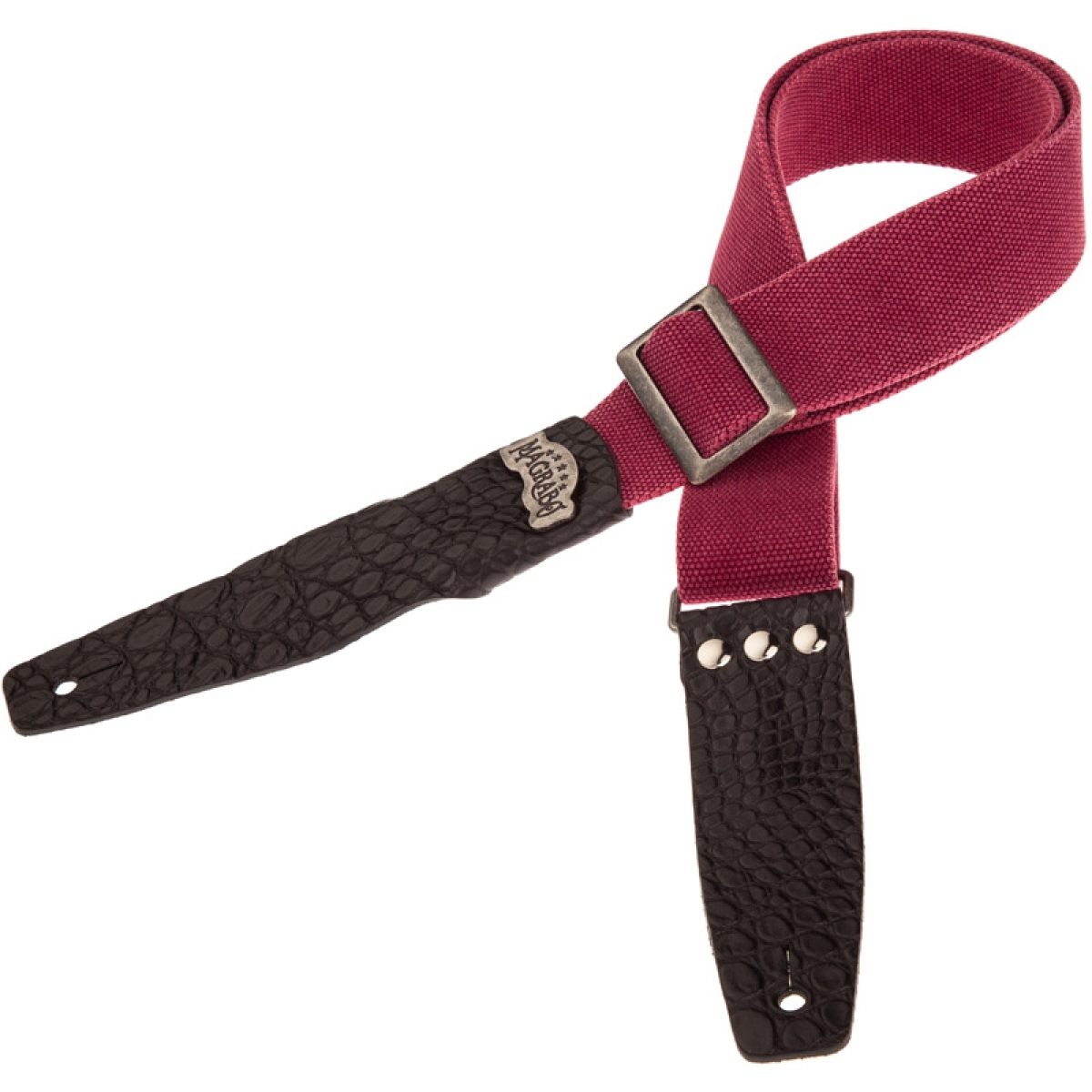 SC Cotton Washed Bordeaux 5 cm Black Terminals (-10%)